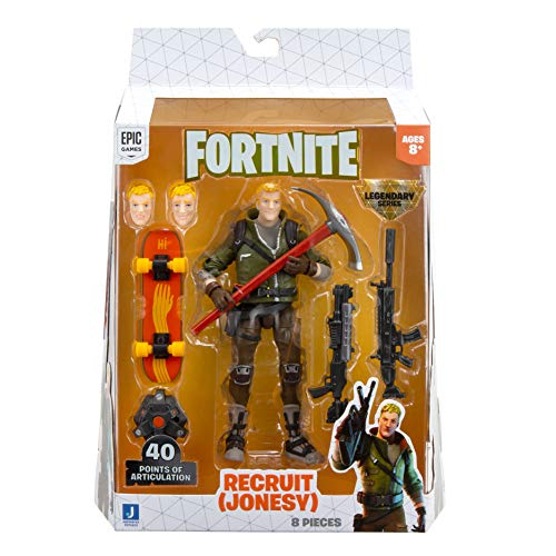 Fortnite FNT0655 Legendary Series, 1 Pack-6 Inch Recruit – Jonesy Collectible Action Figure-Includes 3 Interchangeable Faces