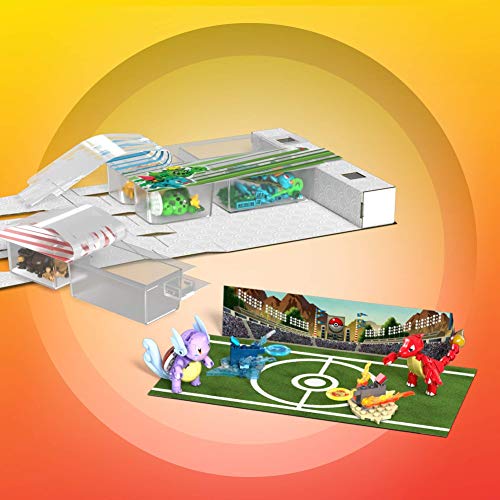 MEGA Pokémon Action Figure Building Toys Set for Kids, Trainer Team Challenge with 450 Pieces, 6 Poseable Characters and Accessories