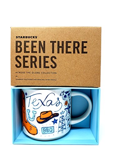 Starbucks Texas Coffee Mug, Been There Series Across The Globe Collection, 14 Ounces