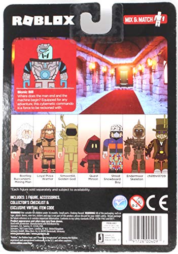 Roblox Bionic Bill 2.5 Inch Figure with Exclusive Virtual Item Code