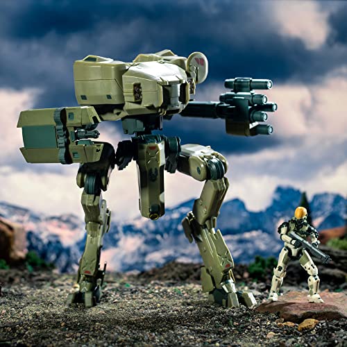 HALO Deluxe Figure - UNSC Mantis and Spartan EVA - Armor Defense System - Build Out Your Universe, Multicolor