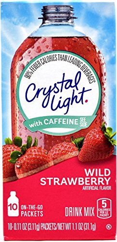 Crystal Light Pure Mixed Berry Energy Drink Mix with Caffeine and B Vitamins (6 On-the-Go Packets)