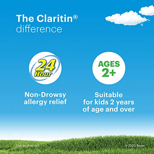 Claritin 24 Hour Allergy Chewables for Kids, Non Drowsy Allergy Relief, 30 Count