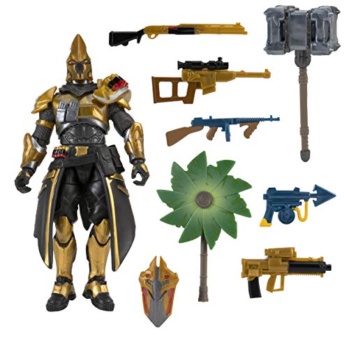 Fortnite 4" Ultima Knight Hot Drop Action Figure - 25+ Articulation Points, Vanquisher Tool, Palm Leaf Glider, Dragoncrest Bling & 5 Weapons