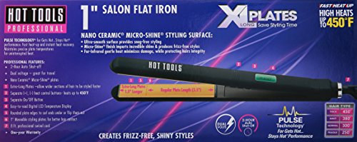 HOT TOOLS 1" Flat Iron - Extra Long Plate