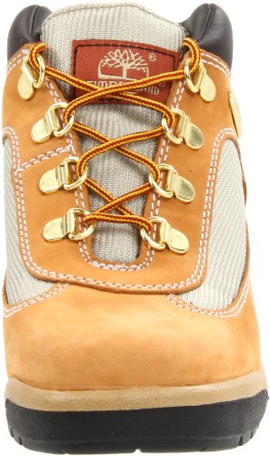 Timberland Leather and Fabric Field Boot (Toddler/Little Kid/Big Kid),Wheat,6 M US Big Kid
