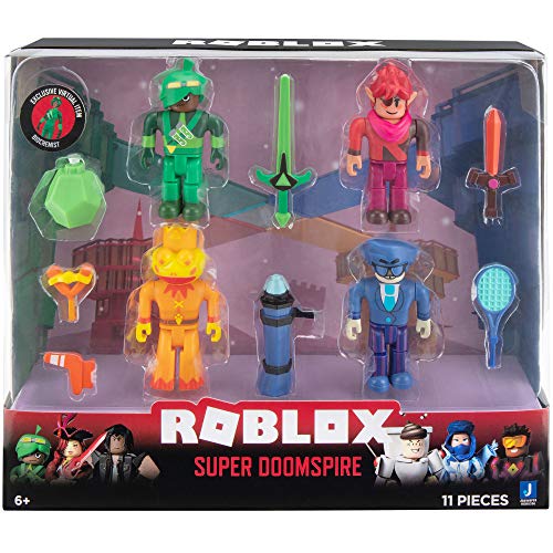 Roblox 4 Figure Pack Playset with 4 Action Figures, Accessories and Play Code for Children from 6 Years