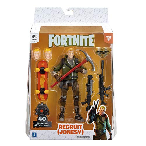 Fortnite FNT0655 Legendary Series, 1 Pack-6 Inch Recruit – Jonesy Collectible Action Figure-Includes 3 Interchangeable Faces