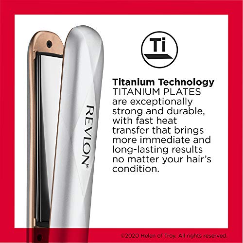 Revlon Salon Straight Titanium Flat Iron, 1"