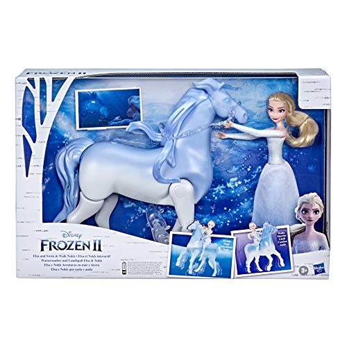 Frozen Disney's 2 Elsa and Swim and Walk Nokk, Toy for Kids, Dolls Inspired by Disney's 2