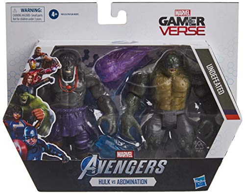 Hasbro Marvel Gamerverse 6-inch Collectible Hulk vs. Abomination Action Figure Toys, Ages 4 and Up