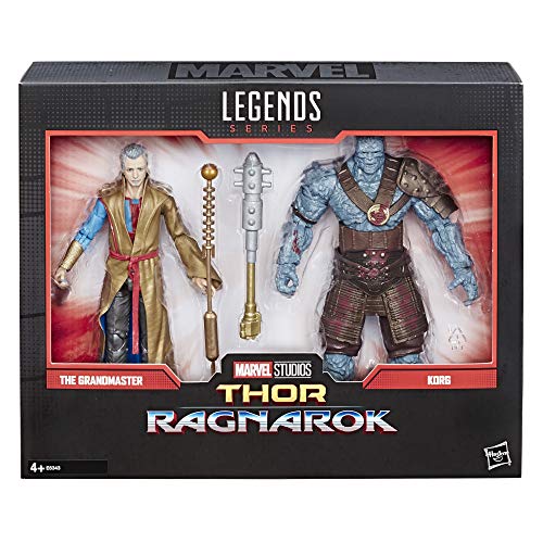 Marvel Legends Series Thor: Ragnarok 6"-Scale Movie-Inspired Grandmaster & Korg Collectible Action Figure Ages 4 and up, 2 Pack