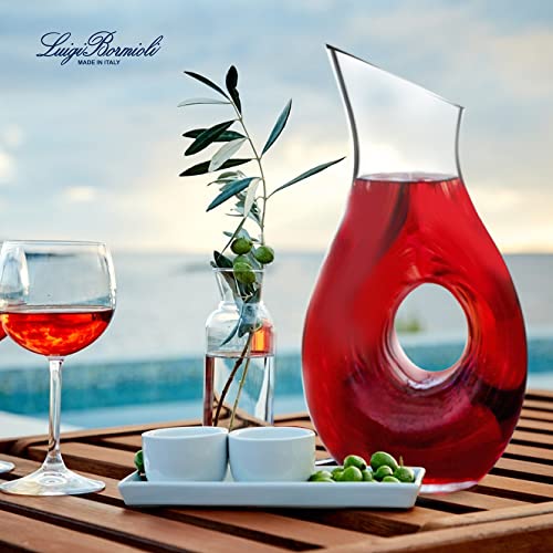 Luigi Bormioli Crescendo 48 Ounce Carafe, Crystal SON-hyx Glass, Made In Italy.