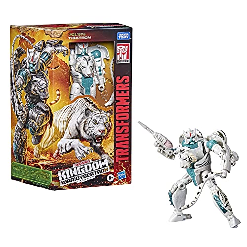 Transformers Toys Generations War for Cybertron: Kingdom Voyager WFC-K35 Tigatron Action Figure - Kids Ages 8 and Up, 7-inch