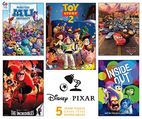 Ceaco - Disney/Pixar 5 in 1 Multipack Jigsaw Puzzle Sets