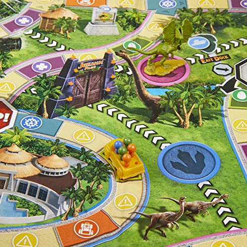 Hasbro Gaming The Game of Life Jurassic Park Edition, Family Board Game for Kids Ages 8 and Up, Inspired by The Original Hit Movie