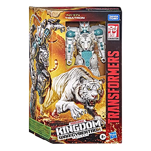 Transformers Toys Generations War for Cybertron: Kingdom Voyager WFC-K35 Tigatron Action Figure - Kids Ages 8 and Up, 7-inch